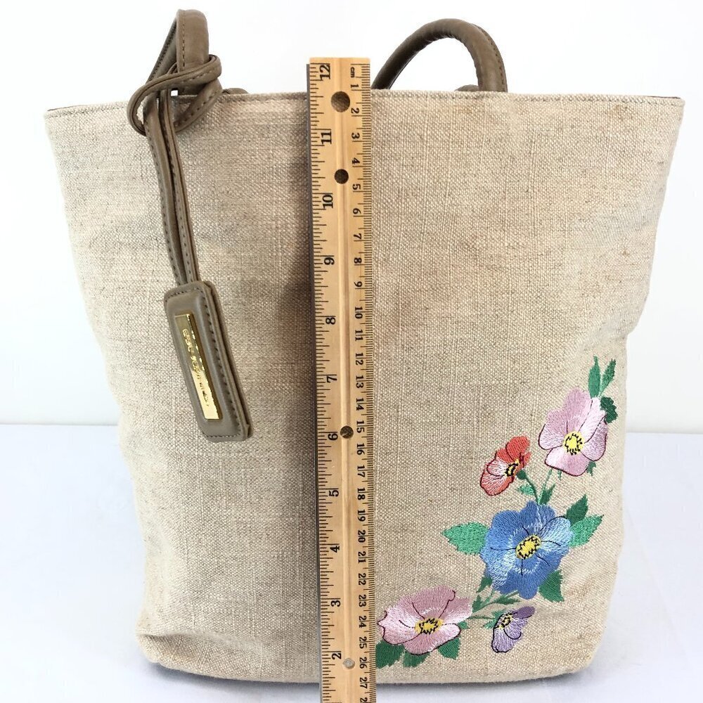 Bueno Cream Colored Canvas Handbag - Picture 2 of 12